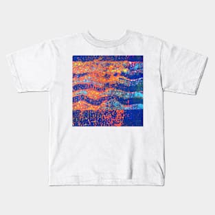 Ocean Waves 3 - Sunset Kids T-Shirt